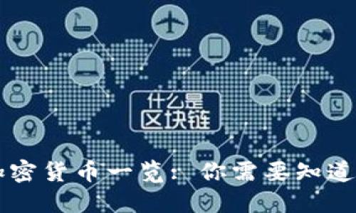 国内主要加密货币一览: 你需要知道的数字资产